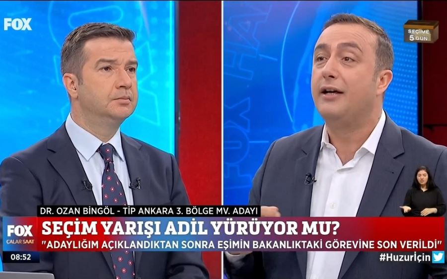 OZAN BİNGÖL, TİP’TEN ADAY OLDU EŞİNİN GÖREVİNE SON VERİLDİ