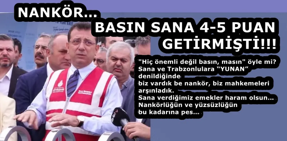 NANKÖR… BASIN SANA 4-5 PUAN GETİRMİŞTİ!!! 