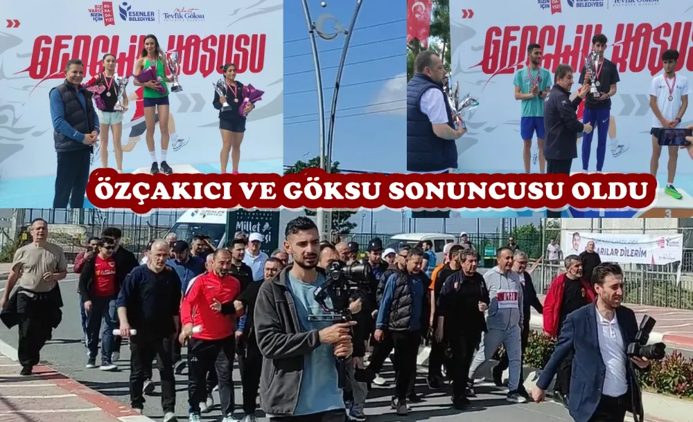 KAYMAKAMI ÖZÇAKICI VE BAŞKAN GÖKSU KOŞUNUN SONUNCUSU OLDU