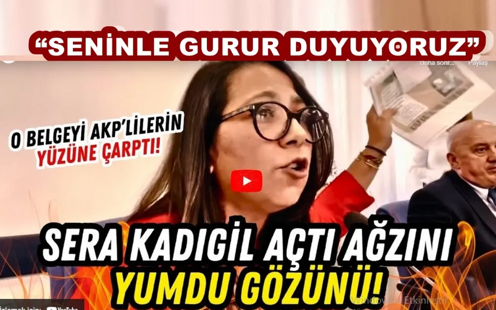 “SENİNLE GURUR DUYUYORUZ”