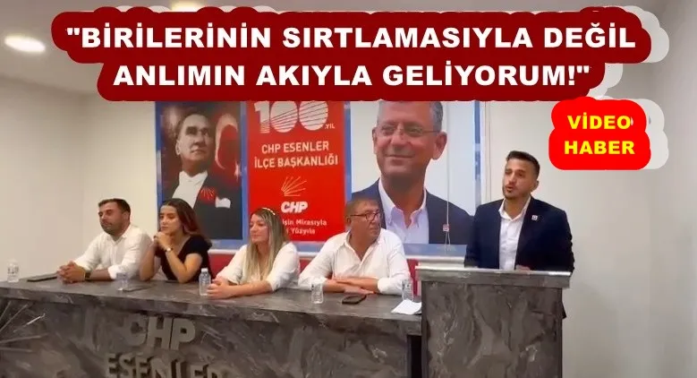 BİRİLERİNİN SIRTLAMASIYLA DEĞİL ANLIMIN AKIYLA GELİYORUM!