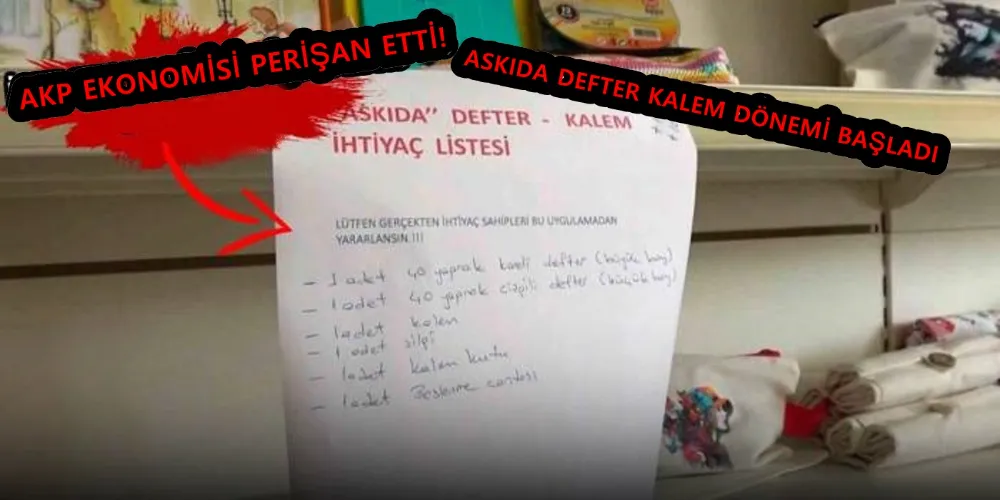 AKP EKONOMİSİ PERİŞAN ETTİ! ASKIDA DEFTER KALEM DÖNEMİ BAŞLADI