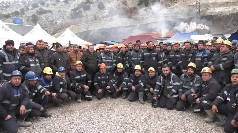 Çayırhan İşçileri Kendilerini Madene Kapattı