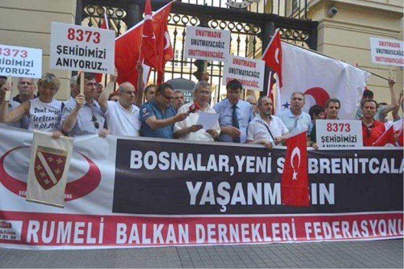 RUMELİ FEDERASYONU SREBRENİTSA SOYKIRIMINI 18. YIL DÖNÜMÜNDE TELİN ETTİ.