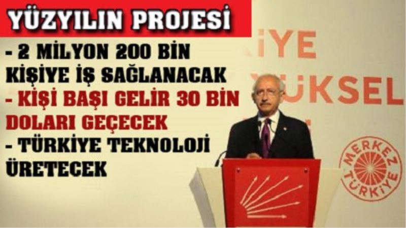 Kılıçdaroğlu, Çağın Projesini Açıkladı