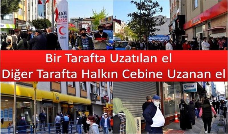 Bir Tarafta Uzatılan el Diğer Tarafta Halkın Cebine Uzanan el 