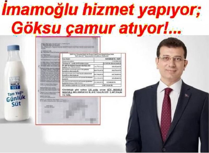 İmamoğlu hizmet yapıyor; Göksu çamur atıyor!...