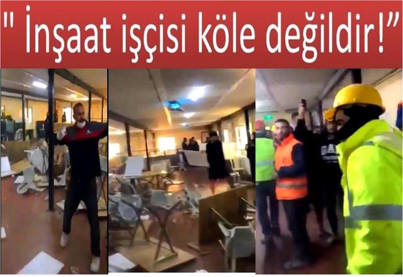 İstanbul Finans İ.N.Ş. işçileri: İnşaat işçisi köle değildir!