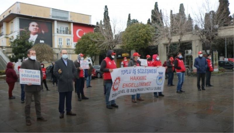 Bakırköy Belediyesi işçileri hakları için yürüdü