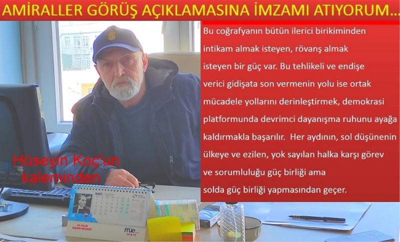 O bildiriye bende imzamı atıyorum