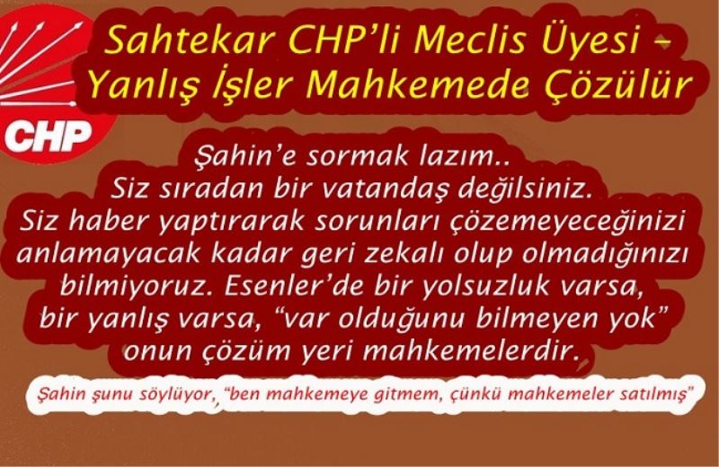  Sahtekar CHP