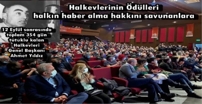 Halkevlerinin Ödülleri halkın haber alma hakkını savunanlara