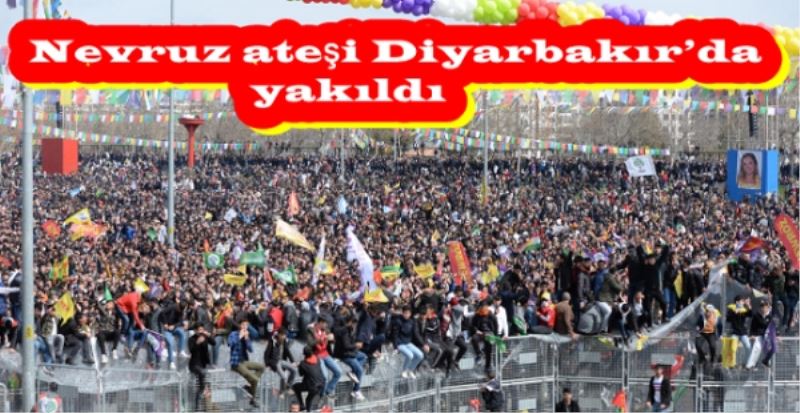 Nevruz ateşi Diyarbakır