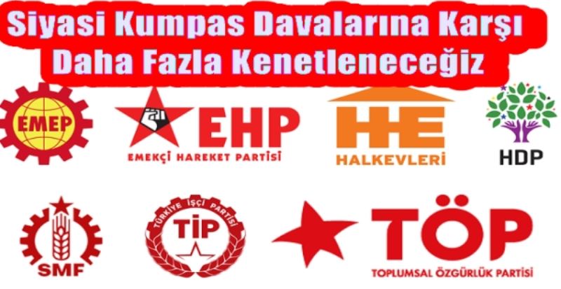 EMEP, EHP, Halkevleri, HDP, SMF, TİP, TÖP: Ortak Açıklama